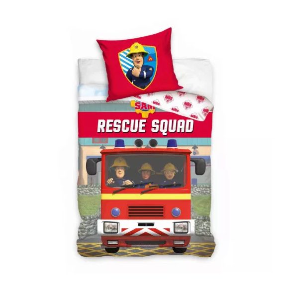Sam a tűzoltó Rescue Squad ágyneműhuzat 140×200cm, 70x90 cm