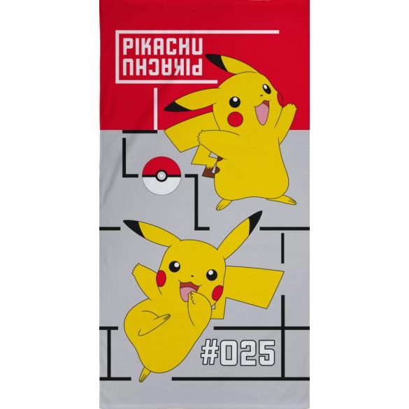 Pokémon fürdőlepedő, strand törölköző Pikachu 70*140cm 