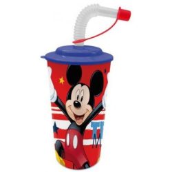 Szívószálas pohár 3D Disney Mickey